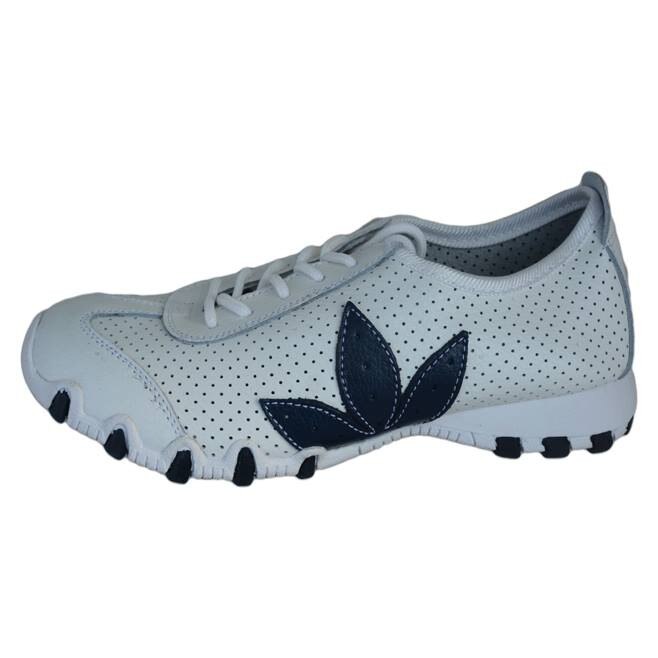 Tenisi sport, comozi, din piele naturala, D&J Exclusive, Alb