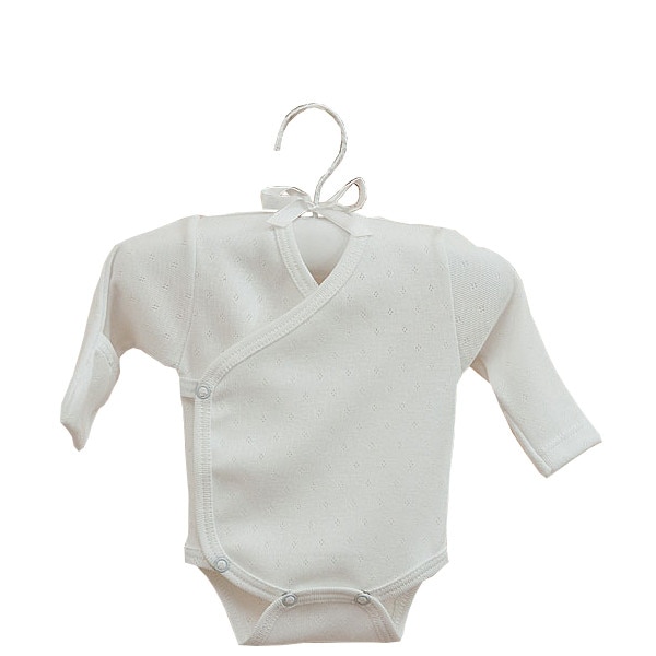 Body pentru bebelusi, bumbac, Alb
