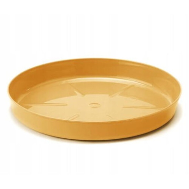 Farfurie pentru ghiveci Lamela, 19,7x2,9 cm, plastic, portocaliu