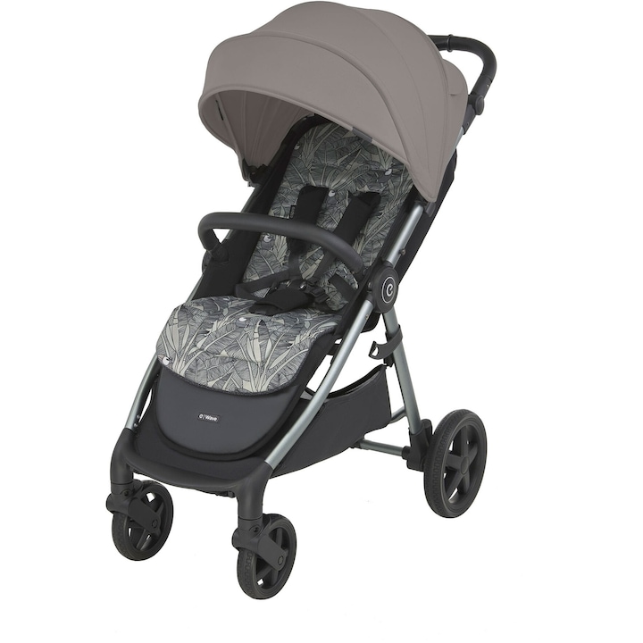 Компактна количка Espiro Wave, 317 Grey Melody, 22 кг, система за сгъване с една ръка