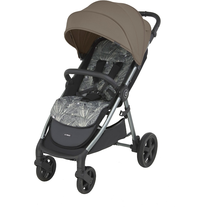Компактна количка Espiro Wave 9,4 кг система за сгъване с една ръка 79х56х96-104см