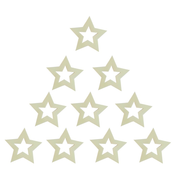 Sticker decorativ, Set Fairy 10 Stelute M Startonight, luminoase in intuneric