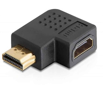 Adaptor HDMI T - M, unghi 90 grade dreapta, DELOCK Adaptor HDMI T - M, unghi 90 grade dreapta, DELOCK