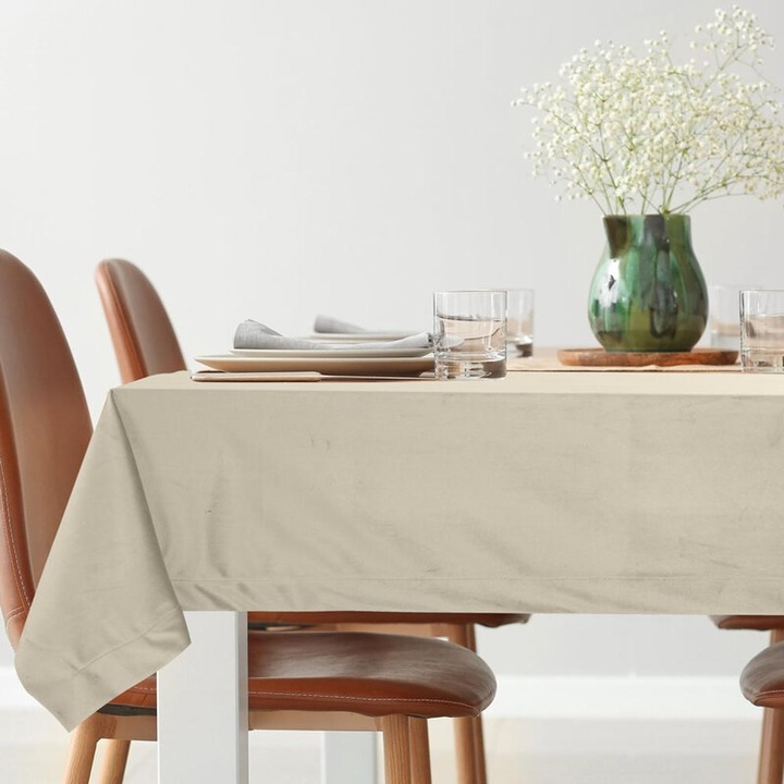 Fete de masa, Melinda, 140x180cm, bej, 100% poliester