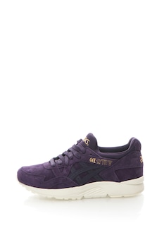 Asics Tiger, Pantofi sport de piele intoarsa si piele Gel-Lyte V, Violet aubergine Asics Tiger, Pantofi sport de piele intoarsa si piele Gel-Lyte V, Violet aubergine