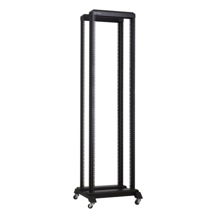 Linkbasic 19'' 42U nyitott szabadonálló fekete rack szekrény - eMAG.hu
