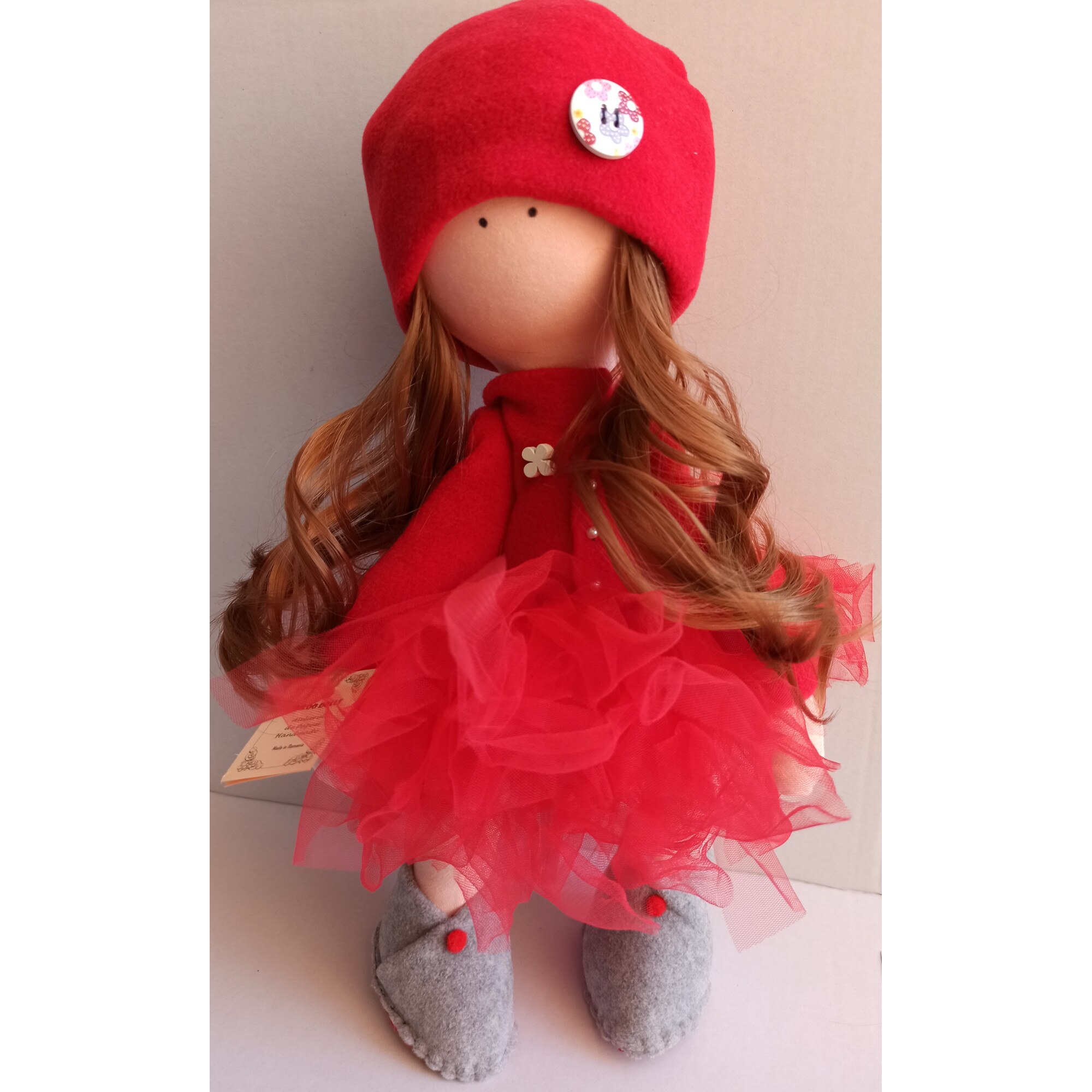 Papusa personalizata- STELA - Model Unicat - Creatie handmade - dimensiune 43 cm