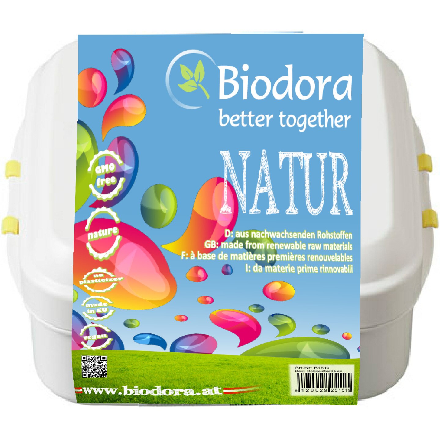 Cutie pranz Biodora, bioplastic, 10,5x10,5x5 cm