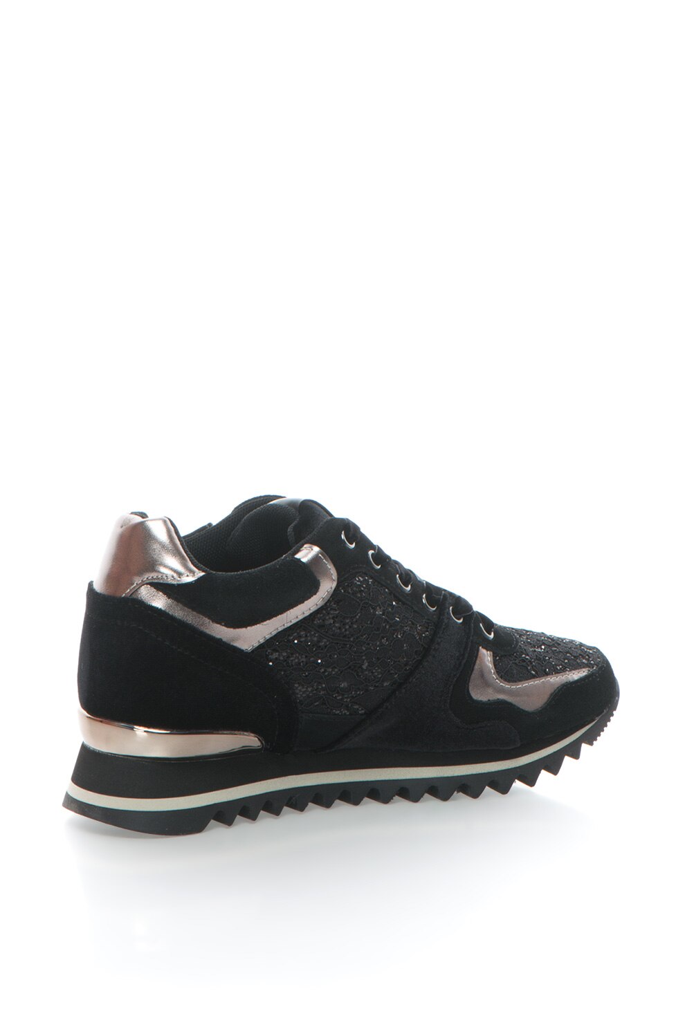 Gioseppo, Rejtett Telitalpú Sneakers Cipő Csillámmal&Fűzővel Gioseppo, Rejtett Telitalpú Sneakers Cipő Csillámmal&Fűzővel