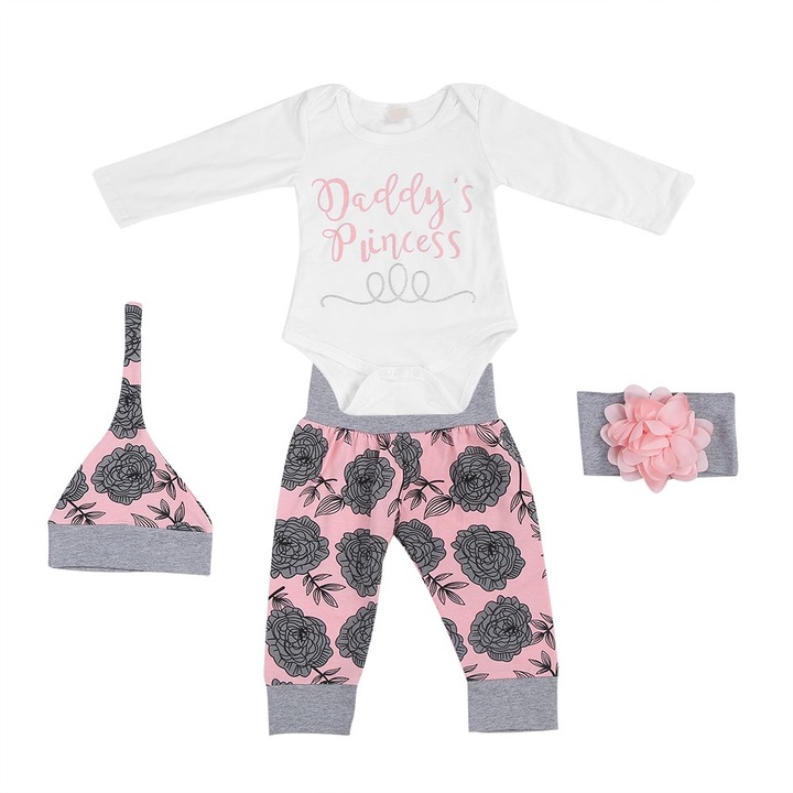 Бебешки комплект 4 части памук многоцветен 100 СМ