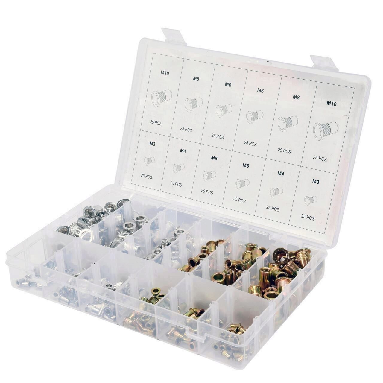 Set nituri Otel-AL, Yato YT-36480, M3-M10, 300 bucati