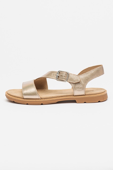 Timberland, Sandale de piele Calista, Auriu