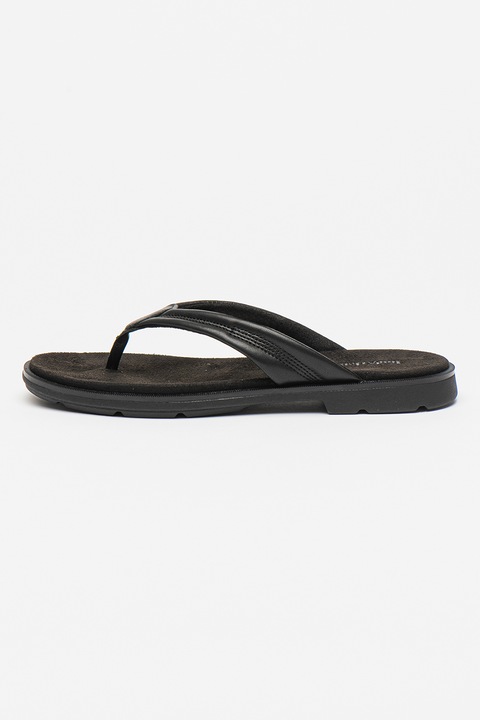 Timberland, Papuci flip-flop de piele, Negru, 39
