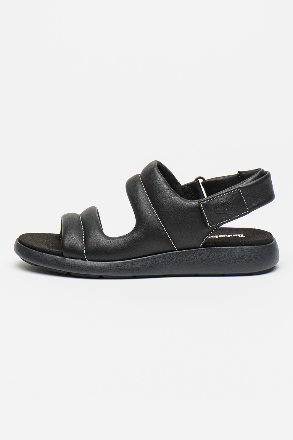 Timberland, Sandale de piele cu velcro, Negru, 7