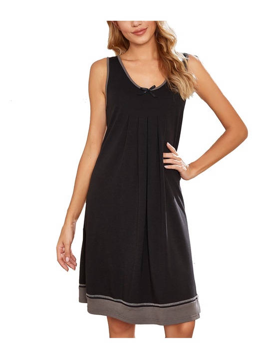 Дамска рокля, полиестер, черна, M INTL
