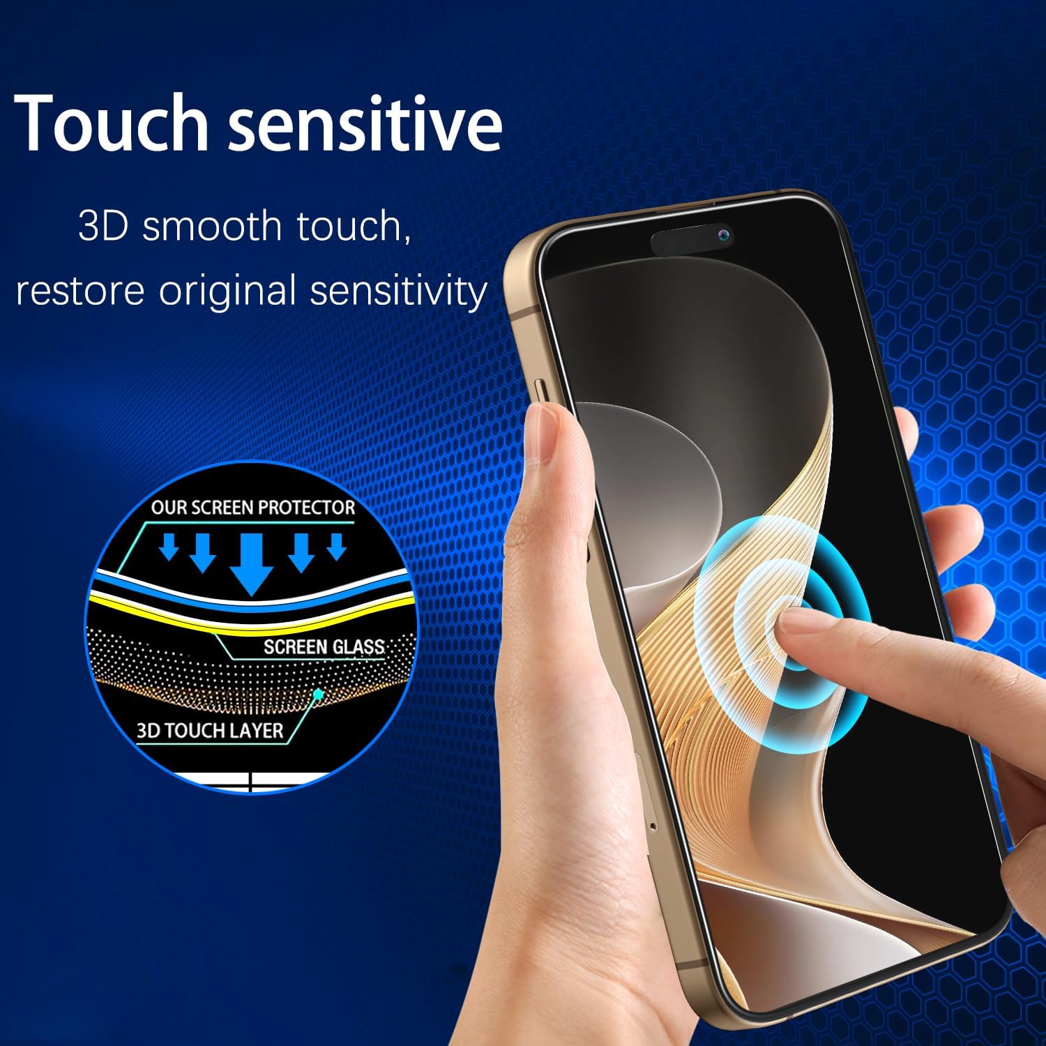 Folie protectie telefon, Sticla securizata, Pentru iPhone 15, Transparent Folie protectoare din sticla securizata, Duritate 9H, Rezistenta la zgarieturi, Usor de instalat