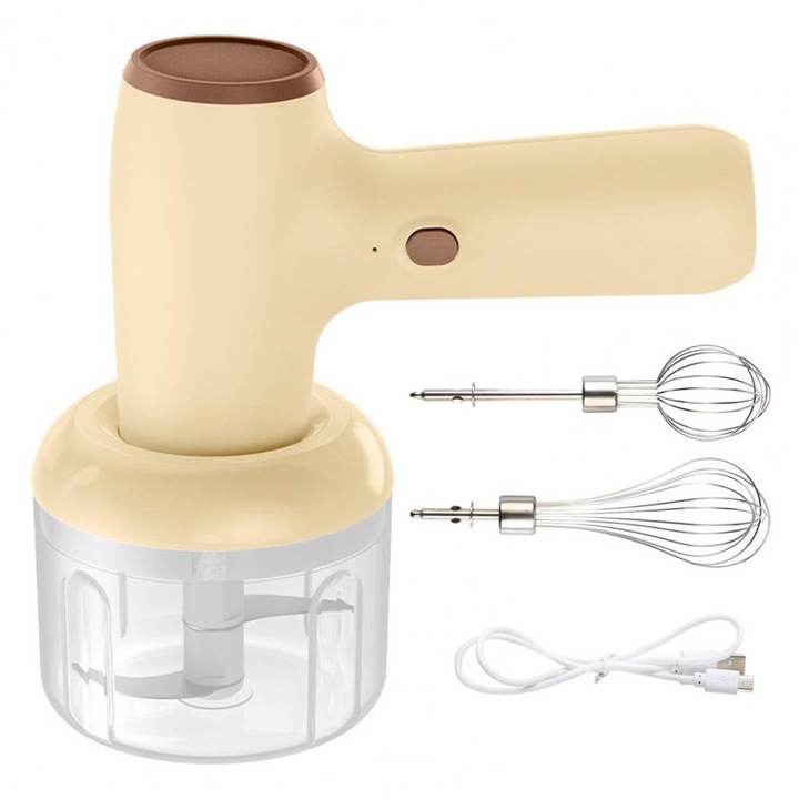 OEM Elektromos keverő, készlet, többfunkciós, vezeték nélküli, 18x18x7,5cm
