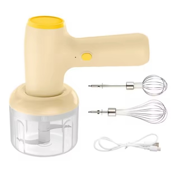 OEM Elektromos keverő, készlet, többfunkciós, vezeték nélküli, 18x18x7,5cm