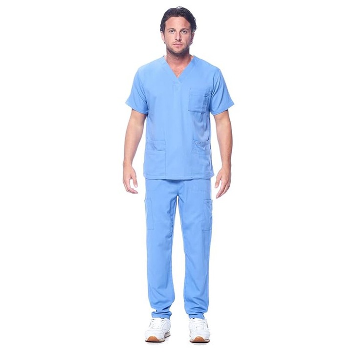 Orvosi ruha, XGETOP®, férfi, világoskék, L
