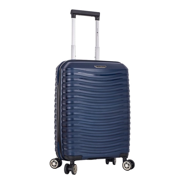 Куфар Snowball SW43803, а ръчен багаж, полипропилен, TSA код, с 4 колела, тъмносин