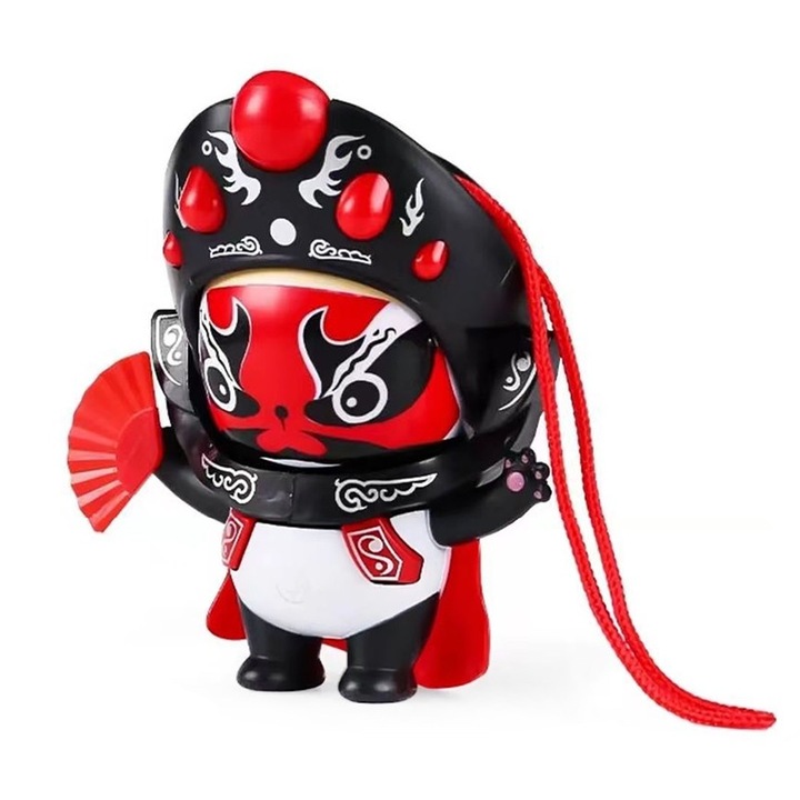 Кукла с променящо се лице, синьо и бяло, 13x11x7 см, за деца 4-6 години