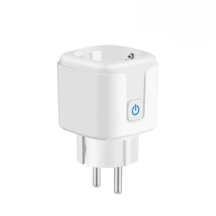 Priza inteligenta, control vocal, 20A, 4400W, alb