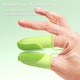 Periuta de dinti pentru animale, design cu doua degete, material TPR, 800 de perii moi, verde, potrivita pentru caini si pisici