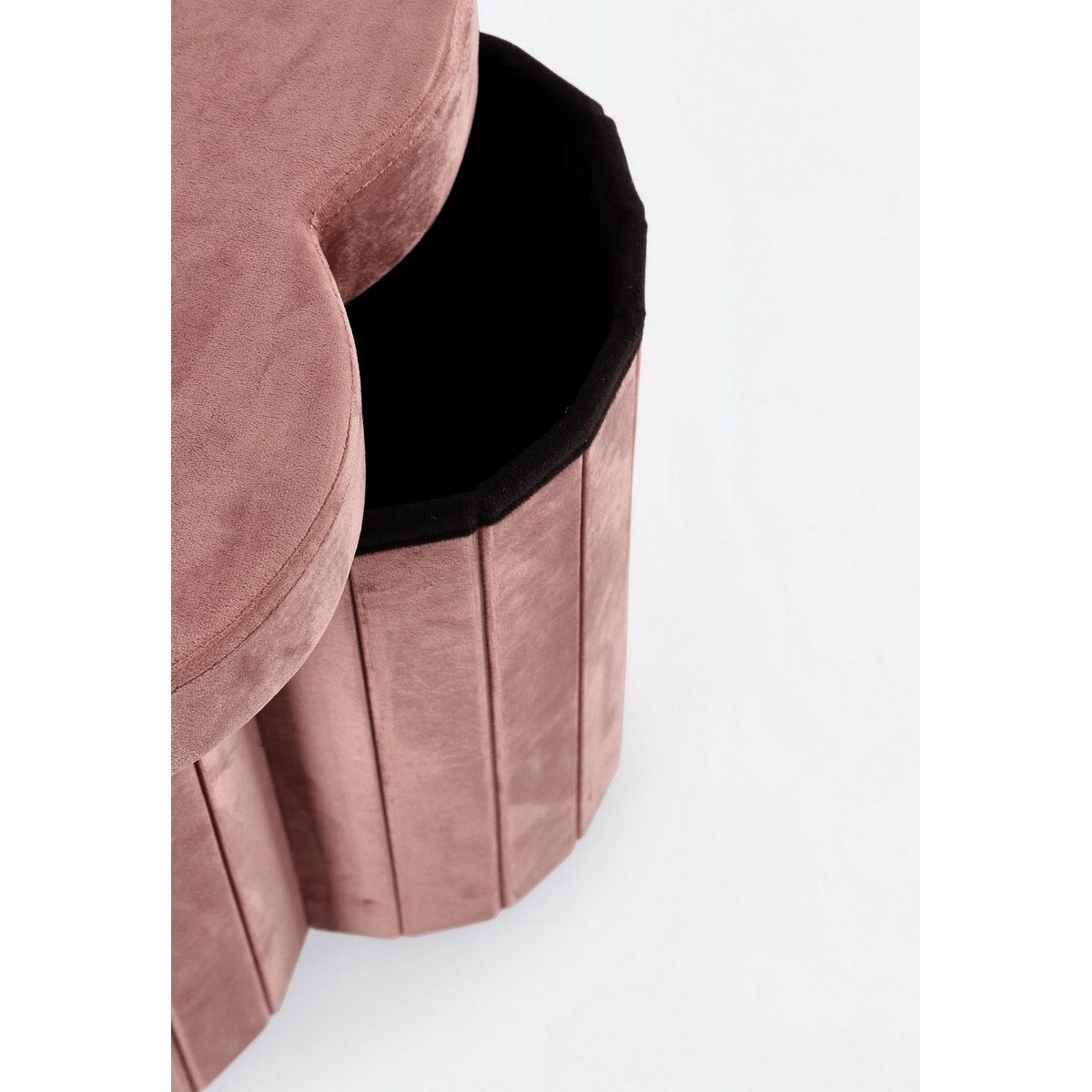 Taburet Roz Taburet catifea roz Jocelyn 40x40x40 cm - eMAG.ro