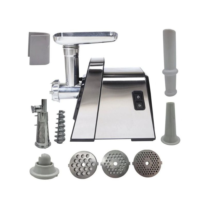 Електрическа мелница Craft-TEC - 3800 W, 3 сита, 2,5 kg/min, аксесоари за месо, домати и колбаси, меден мотор, MX 711