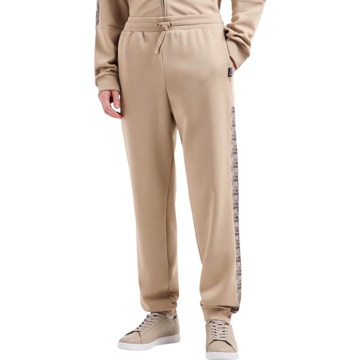 Emporio Armani EA7 Train Logo Series Printed Jggr Nadrág 40791, Bézs