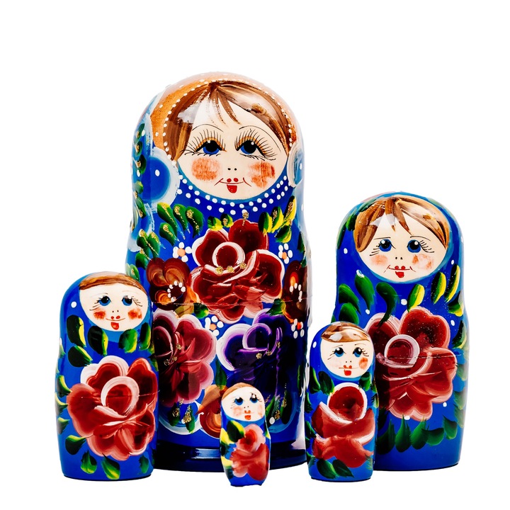 Papusa Matrioska “M38”-18cm- set din 5 papusi