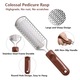 Set 2 Pila Metalica de Calcaie Profesionala, SINBINTA, Pila Premium pentru Cosmetica Picioarelor, Cu suprafata curbata, Design cu doua fete, Design Ergonomic, Indeparteaza pielea dura/exfoliaza, Usor de utilizat, ABS/Inox, 24.8x6cm, Argintiu