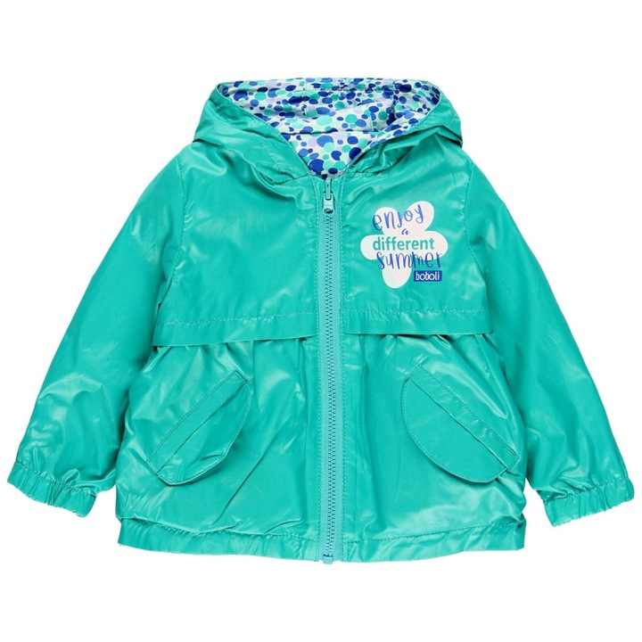 Geaca copii reversibile verde Boboli – 80 cm