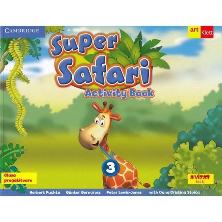 Super Safari 3, Manual activități, GRUPUL EDITORIAL ART, Limba engleză, Clasa pregătitoare, 2024