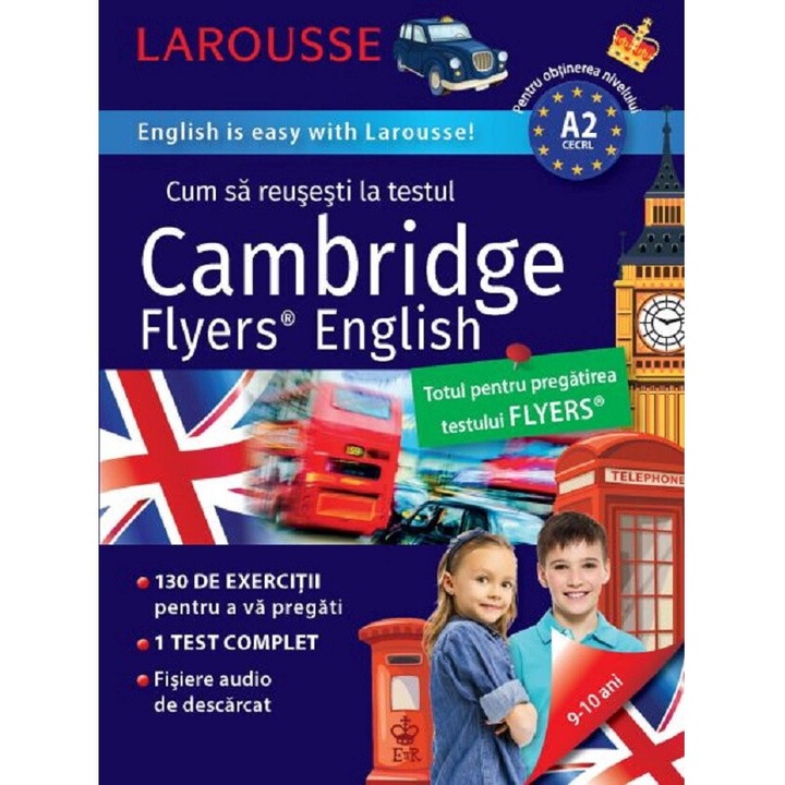 Caiet de exerciții Cambridge Flyers English, Naomi Styles, 2022, 130 exerciții, audiții descărcabile, limba arabă