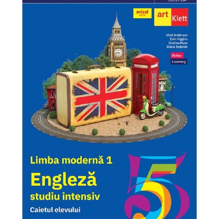 Limba Engleză. Limba Modernă 1, Caietul Elevului, Clasa a V-a, Vicki Anderson, Eoin Higgins, Cristina Rusu, Diana Todoran, 2024