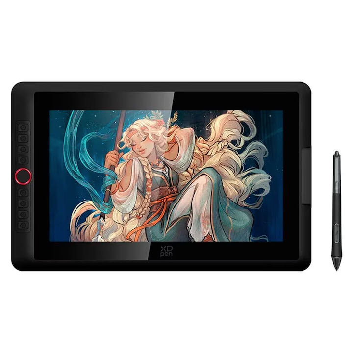Графичен таблет XP-PEN Artist 15.6 Pro V2, 16K X3 Pro Smart Chip Stylus, 99% sRGB, IPS, 16:9, 1920 x 1080, 5080 LPI, PS 16384, 200 RPS, черен