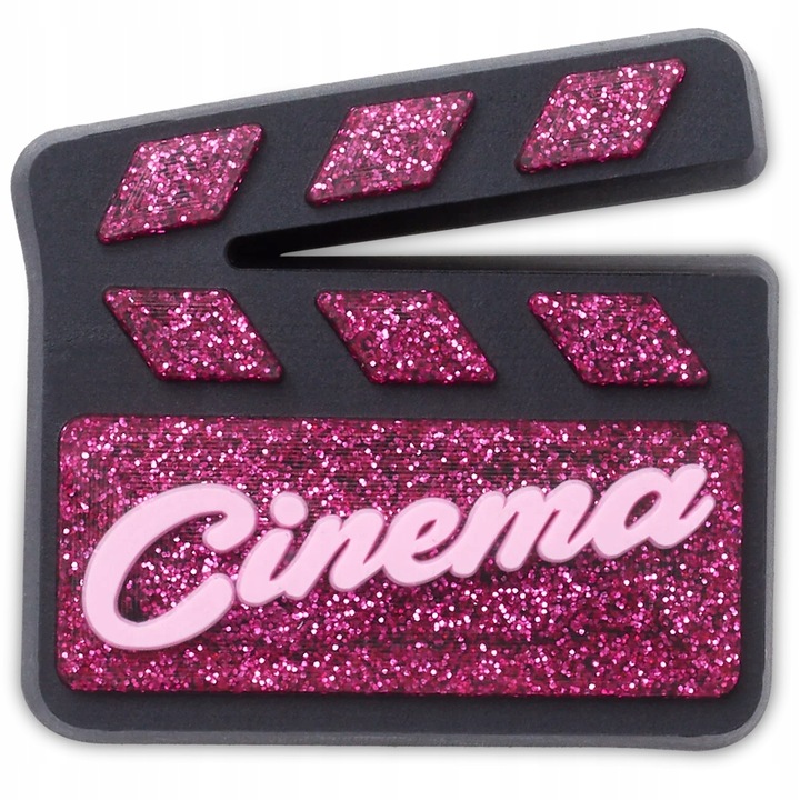 Accesoriu incaltaminte Crocs Jibbitz, Pink Clapperboard, Multicolor