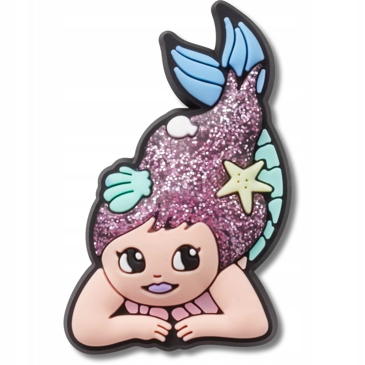 Accesoriu incaltaminte Crocs Jibbitz, Lil Mermaid Girlie, Multicolor