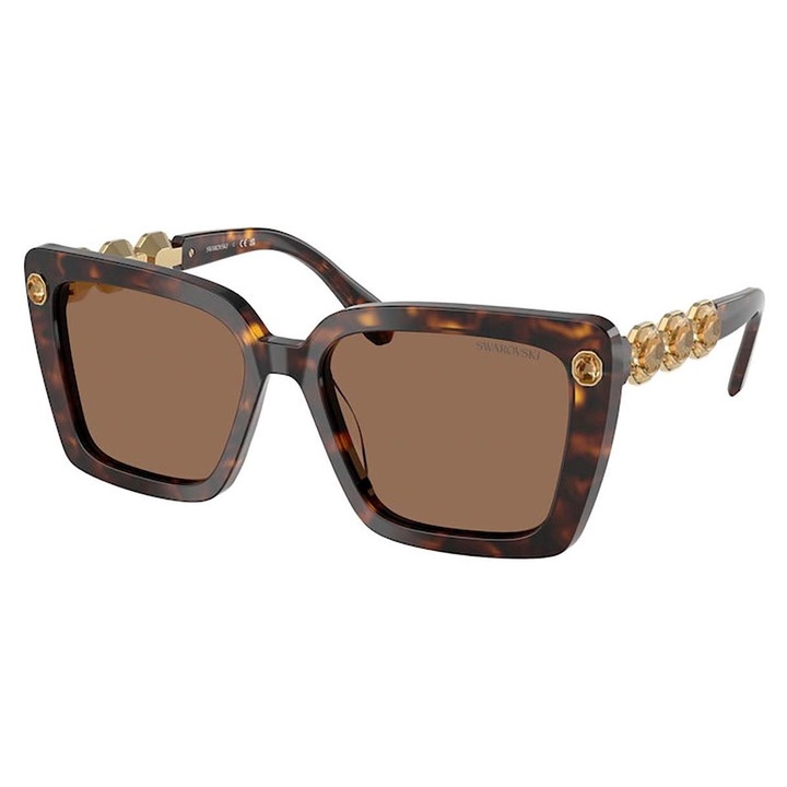 Női napszemüveg Swarovski 6032, Tortoise Havana, 55x17x145
