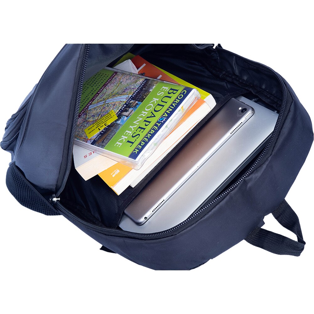 Rucsac Dollcini pentru laptop, 17", 25L, cu maner confortabil si compartiment pentru laptop, denim negru