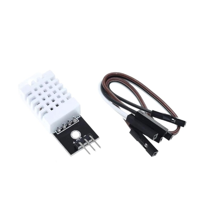 Digitális hőmérséklet és páratartalom érzékelő DHT22, 28x12x10mm, 0-100% RH, -40-80°C