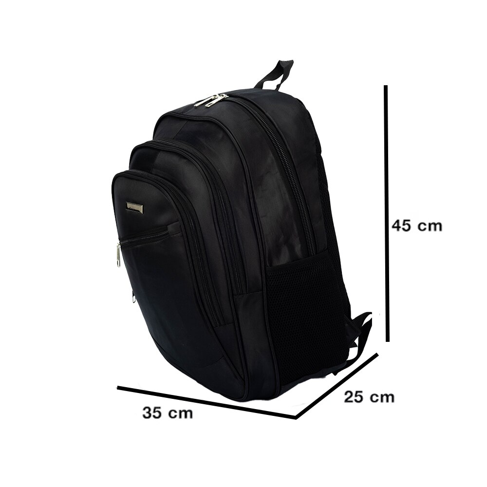 Rucsac Dollcini pentru laptop, 17", 25L, cu maner confortabil si compartiment pentru laptop, Black Gold