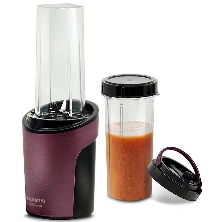Nutri Blender Oliver Voltz OV51162FS, 1200W, 2 pahare, 1 litru/800 ml, fara BPA, Afisaj LED, Argintiu