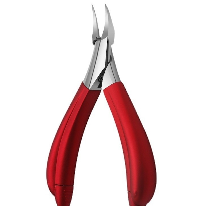 Cleste 3in1 pentru pedichiura, Inox, Profesional, Rosu