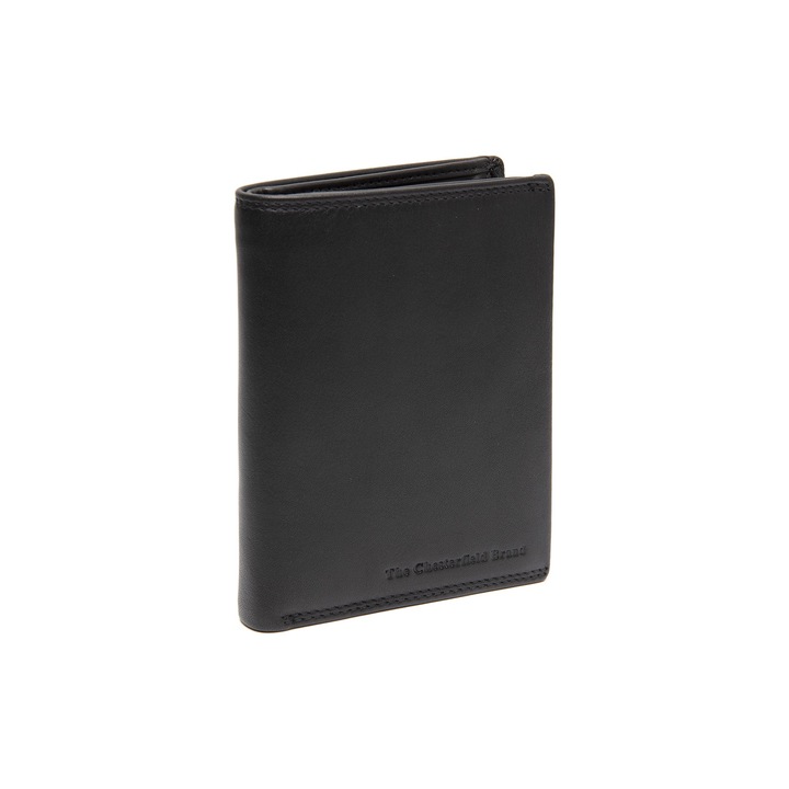 Portofel barbati, The Chesterfield Brand, cu protectie anti scanare RFID, din piele naturala, Hanson, Negru