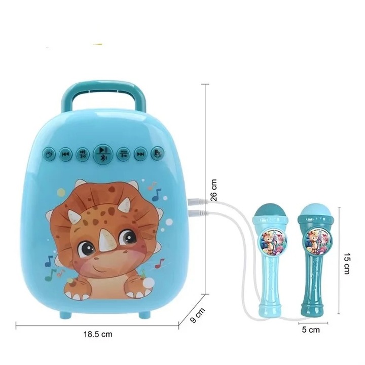 Játék hangszóró mikrofonnal és Bluetooth-al