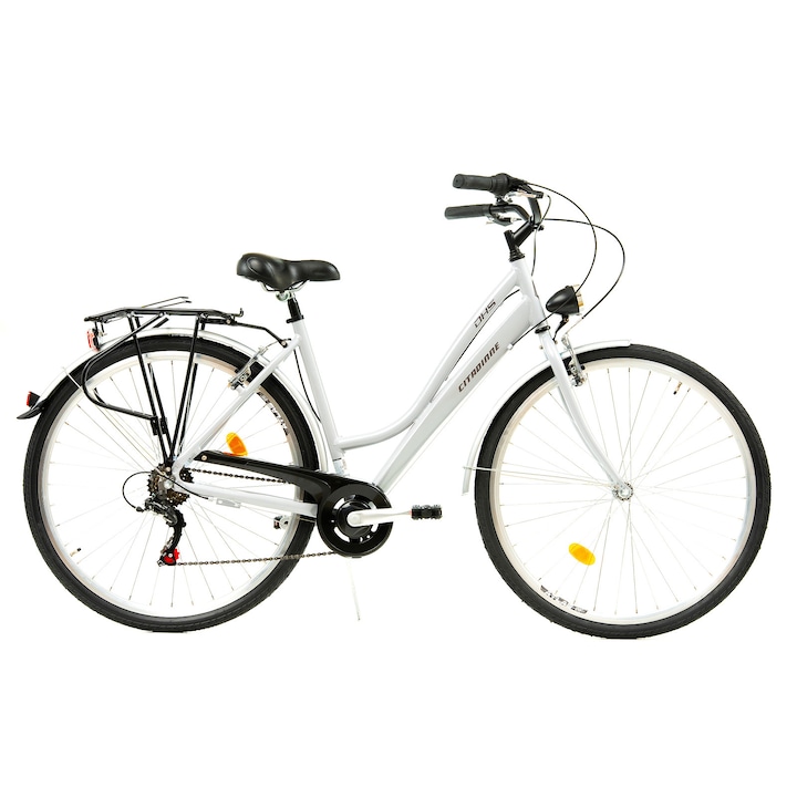 Градски велосипед Dhs City 28001 - 28 инча, L, сребрист