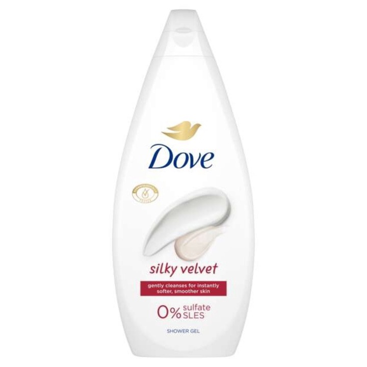 Gel de dus Dove Silky Velvet 0% Sulfate SLES 720 ml