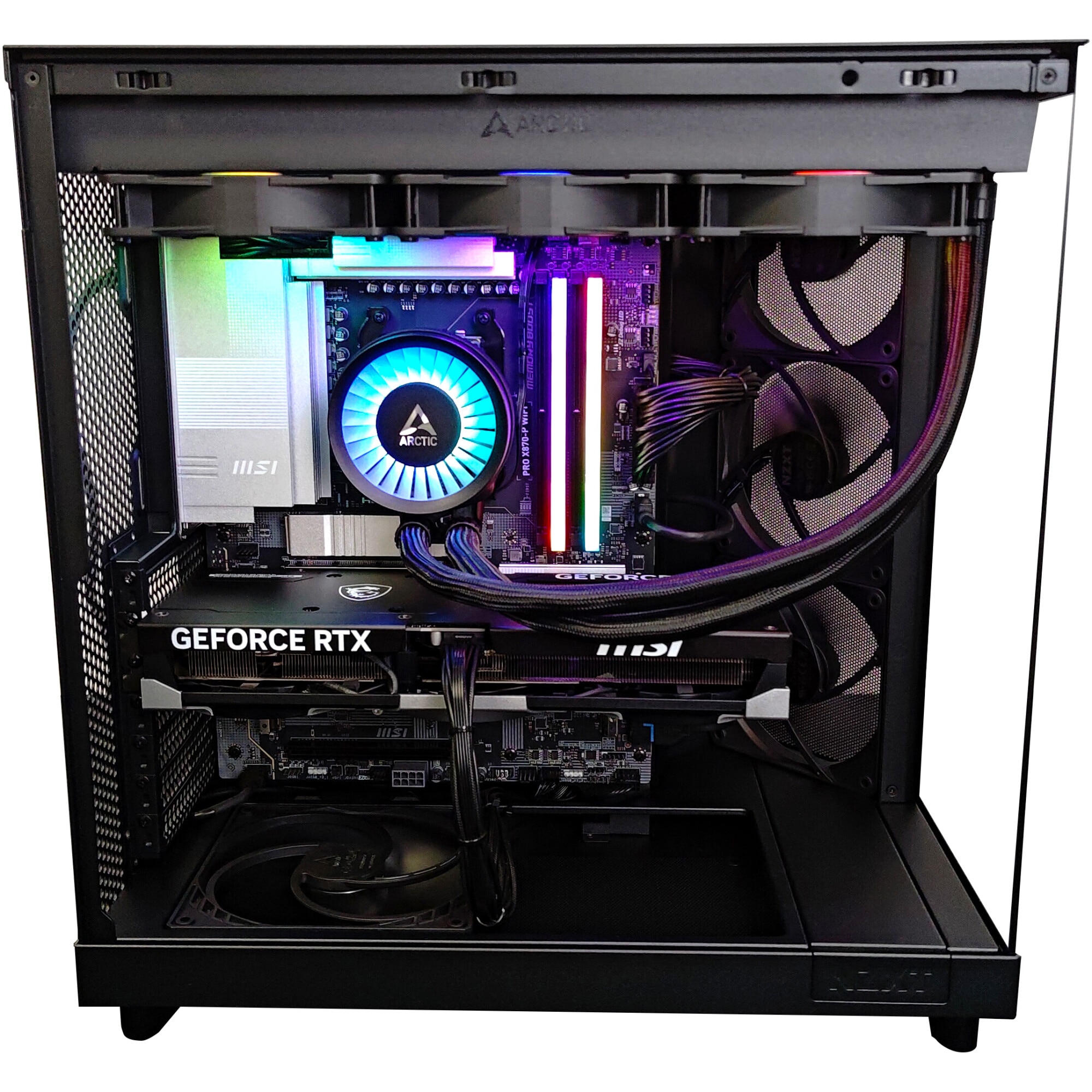 Sistem Desktop PC Gaming A+ cu procesor AMD Ryzen™ 7 9800X3D pana